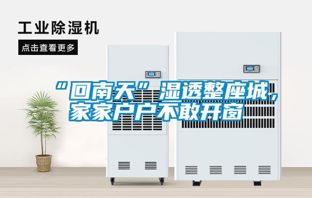 “回南天”濕透整座城，家家戶戶不敢開窗
