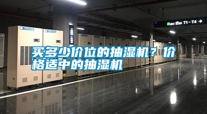 買多少價位的抽濕機？價格適中的抽濕機