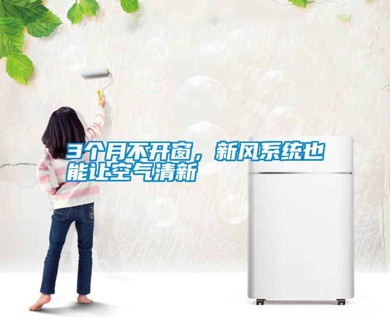 3個月不開窗,新風系統也能讓空氣清新