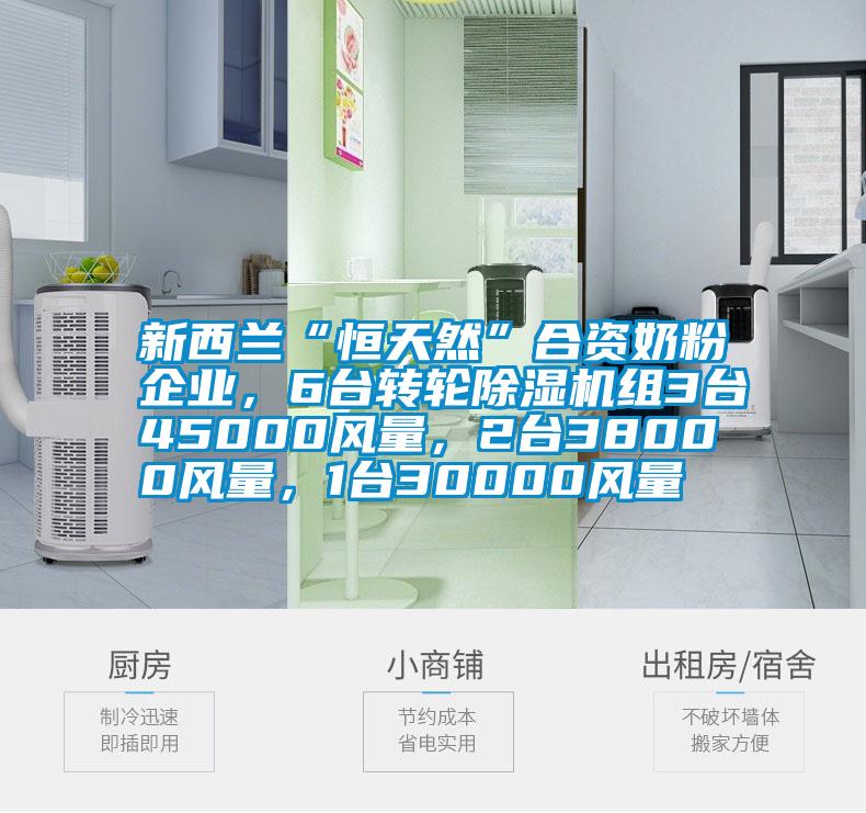 新西蘭“恒天然”合資奶粉企業，6臺轉輪除濕機組3臺45000風量，2臺38000風量，1臺30000風量