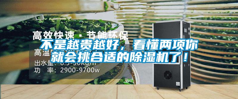 不是越貴越好,看懂兩項(xiàng)你就會(huì)挑合適的除濕機(jī)了!