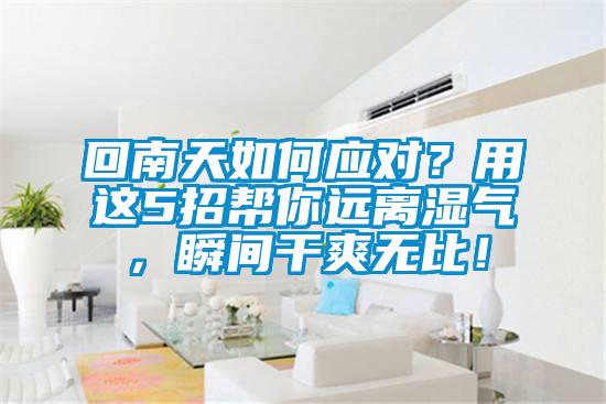 回南天如何應對？用這5招幫你遠離濕氣，瞬間干爽無比！