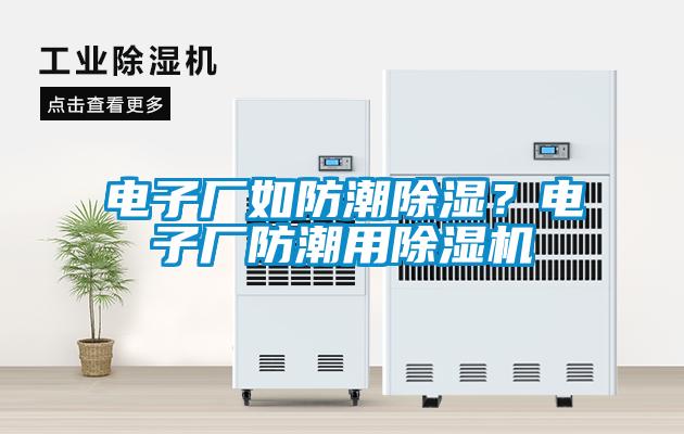 電子廠如防潮除濕?電子廠防潮用除濕機