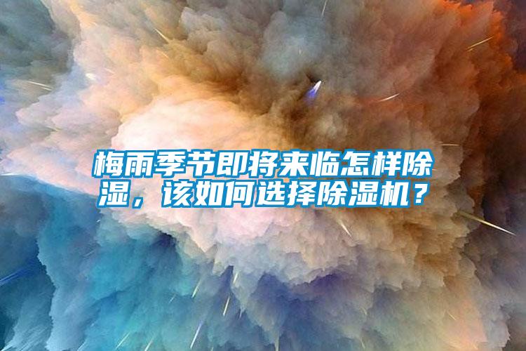 梅雨季節即將來臨怎樣除濕,該如何選擇除濕機?