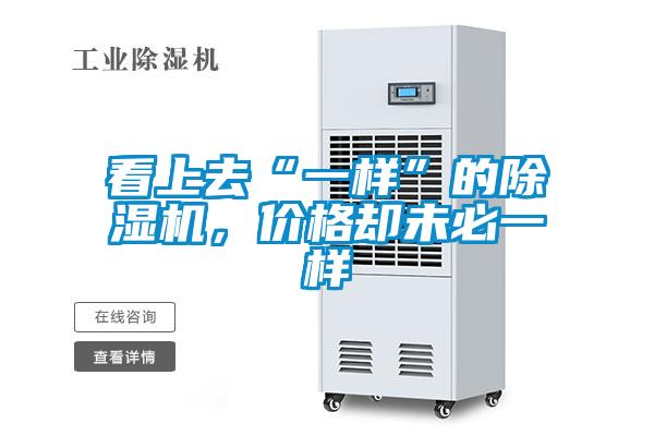 看上去“一樣”的除濕機,價格卻未必一樣