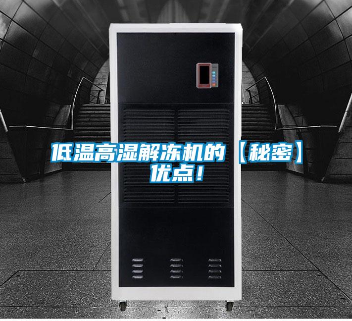 低溫高濕解凍機的【秘密】優(yōu)點！
