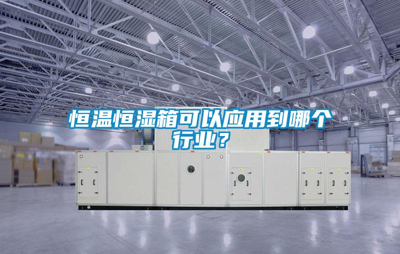 恒溫恒濕箱可以應(yīng)用到哪個行業(yè)?