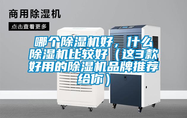 哪個除濕機好，什么除濕機比較好（這3款好用的除濕機品牌推薦給你）