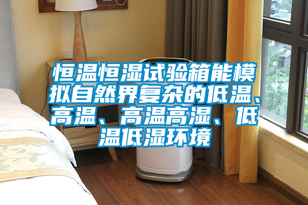 恒溫恒濕試驗箱能模擬自然界復(fù)雜的低溫、高溫、高溫高濕、低溫低濕環(huán)境