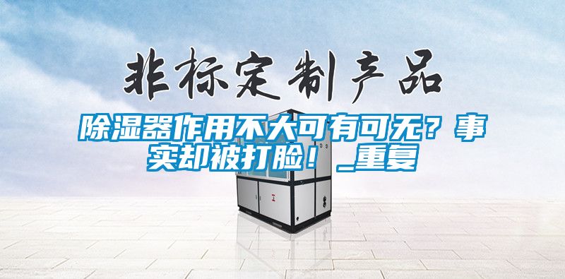 除濕器作用不大可有可無？事實卻被打臉！_重復