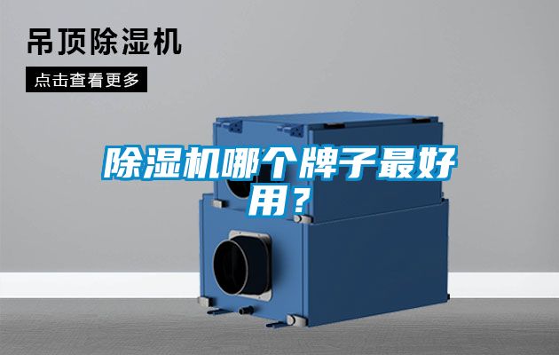 除濕機哪個牌子最好用？