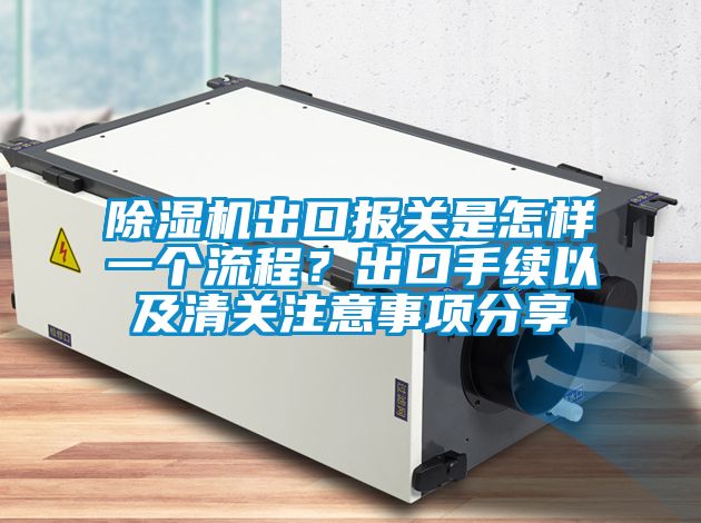 除濕機(jī)出口報(bào)關(guān)是怎樣一個(gè)流程？出口手續(xù)以及清關(guān)注意事項(xiàng)分享