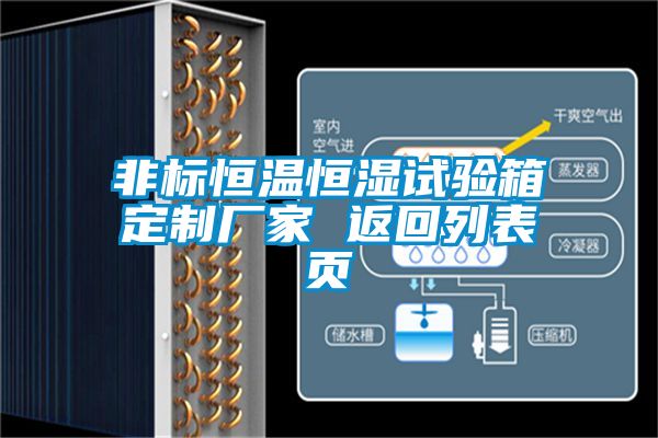 非標(biāo)恒溫恒濕試驗(yàn)箱定制廠家 返回列表頁